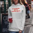 Tutti Amano Le Ragazze Italiane Divertente Carino Felpa con cappuccio da donna Regalos divertidos
