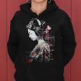 Anime Dibujo Es Arte Gráfico Geométrico Heaphone Anime Sudadera con capucha para mujer