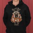Autunno Ragazza Feral Ragazza Autunno Meme Raccoon Ragazza Felpa con cappuccio da donna