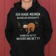 Bachelor Geschafft Wieder Ins Bett Student Sloth Kapuzenpullover für Damen