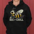 Bee And Chill Bee Con Grafica Divertente Per Le Donne Felpa con cappuccio da donna