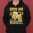 Birra Me It's My 50Th Birthday Beer 50 Anni Compleanno Uomini Felpa con cappuccio da donna