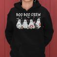 Boo Boo Crew Cute Ghost Nurses Halloween Scrub Top Women Hoodie Boo Boo Crew Cute Ghost Nurses Halloween Scrub Top Women Hoodie