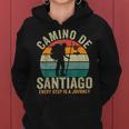 Camino De Santiago Donne Spagna Pellegrino Cammino Felpa con cappuccio da donna