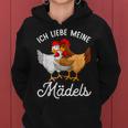 Chicken Ich Liebe Meine Mädels Kapuzenpullover für Damen