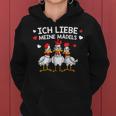 Chicken Ich Liebe Meine Mäds Ich Liebe Meine Mäds Kapuzenpullover für Damen