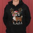 Christmas Cute Reindeer Red Nose Kapuzenpullover für Damen