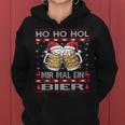 Christmas Women's Ho Ho Hol Mir Mal Ein Bier Xmas Kapuzenpullover für Damen