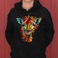 Colourful Giraffe Kapuzenpullover für Damen