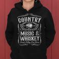 Country Music And Whiskey Divertente Bourbon Che Dice Scotch Regalo Felpa con cappuccio da donna