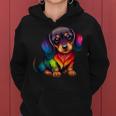 Cute Dachshund Wiener Wurst Dog Mama Papa Colourful Dachshund Kapuzenpullover für Damen