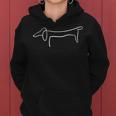 Dachshund Single Line Dog Owner Mummy Kapuzenpullover für Damen