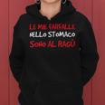 Dieta Divertente Regalo Farfalle Al Ragù Felpa con cappuccio da donna