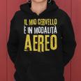 Divertenti Con Frasi Ironiche E Sarcastiche Modalità Aereo Felpa con cappuccio da donna