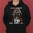 Dog Guten Morgen Ganz Dünne Eis Pug Women's Coffee Kapuzenpullover für Damen