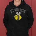 Donna Bee Well Soon Divertente Regalo Post Intervento Chirurgico Regalo Per Guarire Presto Con Collo A Felpa con cappuccio da donna