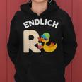 Endlich Rente Duck Retirement Pensioner Women's Kapuzenpullover für Damen