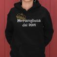 Femmina 8 Anni Divertente Compleanno Ragazza Bambina 2014 Felpa con cappuccio da donna