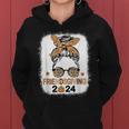 Friends Giving 2024 Thanksgiving Friendsgiving Messy Bun Women Hoodie