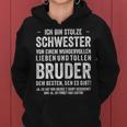 Birthday Ich Bin Stolze Schwester Bruder Kapuzenpullover für Damen