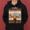 Make Thanksgiving Great Again Autumn Fall Leaves Women Hoodie