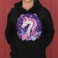 Geburtstag 7 Einhorn Mädchen Einhorn Outfit 7 Geburtstag Kapuzenpullover für Damen