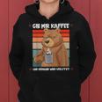 Gib Mir Kaffee Und Niemand Wirderletzt Filtercoffee Bear Kapuzenpullover für Damen