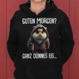 Guten Morgen Ganz Dünnes Eis- Morgenmuffel Coffee Hamster Kapuzenpullover für Damen