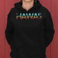 Hawaii Spiaggia Retrò Isola Hawaiano Festa Maui Uomini Donne Felpa con cappuccio da donna