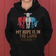 My Hope Is In The Lamb Scripture Elephant Donkey Women Hoodie