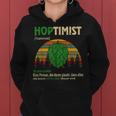 Hoptimist Beer Lover Craft Beer Kapuzenpullover für Damen