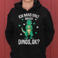 Ich Mag Halt Dinos Dinosaur T-Rex Girls' Children's Dinosaur Kapuzenpullover für Damen