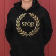 Imperio Romano Spqr Sudadera con capucha para mujer