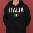Italia Bandera Hombres Es Niños Italia Sudadera con capucha para mujer
