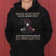 Kaffee Redet Nicht Grim Reaper Filter Coffee Morgenmuffel Job Kapuzenpullover für Damen