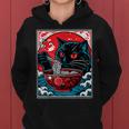 Kawaii Black Cat Eating Ramen Japanese Anime Lover N Girl Women Hoodie