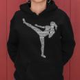 Kickboxing Kickboxer Taekwondo Karate Ragazze Donne Bambini Felpa con cappuccio da donna