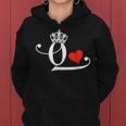 King & Queen Of Hearts Matching Couple Saint Valentine's Day Women Hoodie