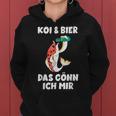 With Koi Carp Garden Pond Koi & Beer Das Gönn Ich Mir Kapuzenpullover für Damen