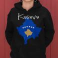 Kosovo Flag Kosovo Map For And Women Kapuzenpullover für Damen