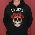 La Jefa Sugar Skullêtements Mexicain Dia De Los Muertos Dead Sweat à capuche femme