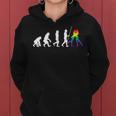 Lesbian Evolution Pride Rainbow Queer Bi Csd Donne Lgbtq Felpa con cappuccio da donna