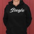 Lettering Single Partnersuche Women's Kapuzenpullover für Damen