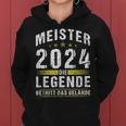 Meister 2024 Die Legende Beetritt Das Gelände Kapuzenpullover für Damen