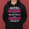Migliore Mamma Figlia Figlio Fratelli Festa Del Mamma Felpa con cappuccio da donna