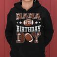 Nana Of The Birthday Boy Football Game Day Women Hoodie