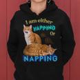 I Am O Yapping Or Napping Cat Cat Amante Uomini Donne Felpa con cappuccio da donna