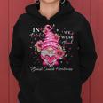 In October We Wear Pink Gnome Breast Cancer Awareness Women Hoodie