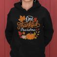 One Thankful Grandma Autumn Fall Thanksgiving Pumpkin Women Hoodie