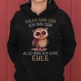 Owl Owls Are Sweet I Am Sweet Kapuzenpullover für Damen